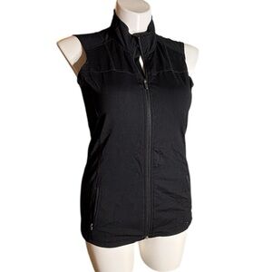 Magellan L Outdoors Black Sportswear Vest Zip Up Sleeveless Workout Athleisure